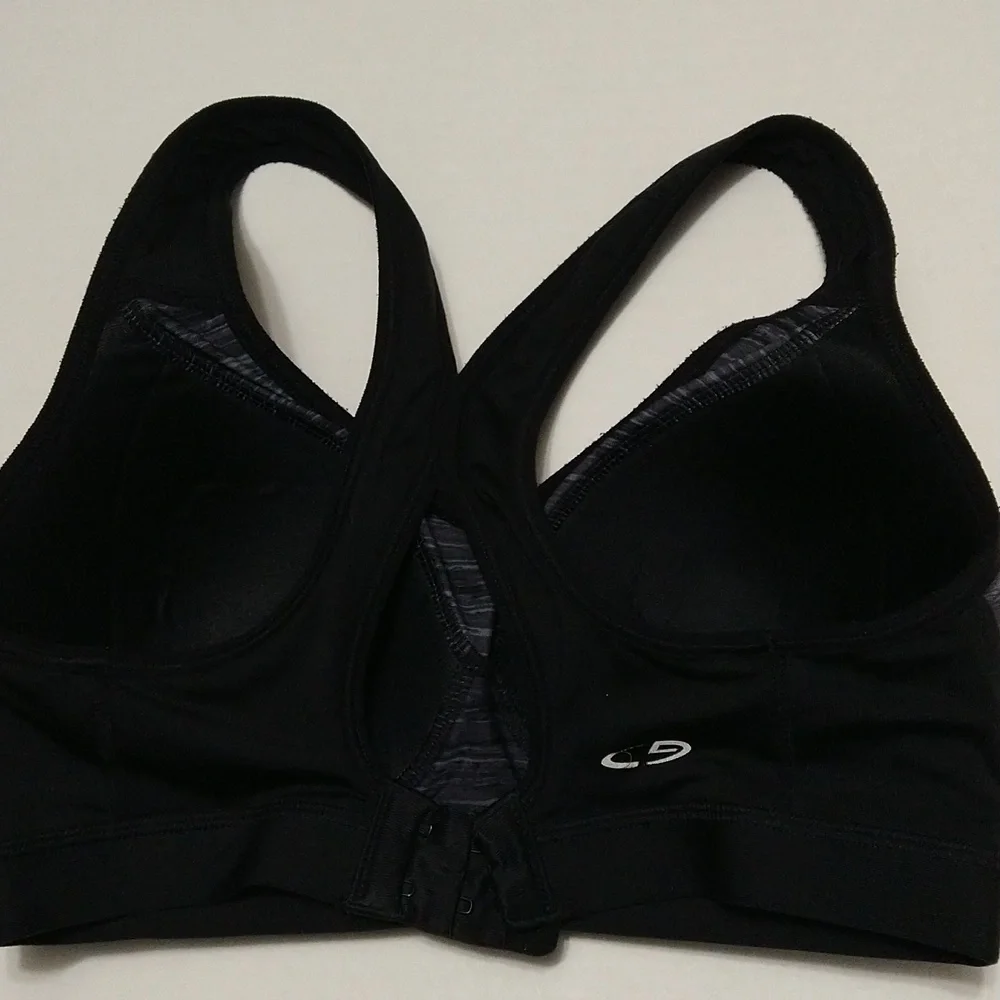 Champion Women's Support Black Sports Bra W/ Molded Pads Size S/M